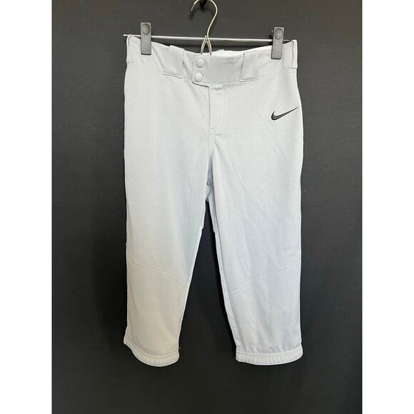 Nike Girls Vapor Select Softball Pants, NWT, Medium, Grey, Belt Loops, Baseball - Picture 1 of 9